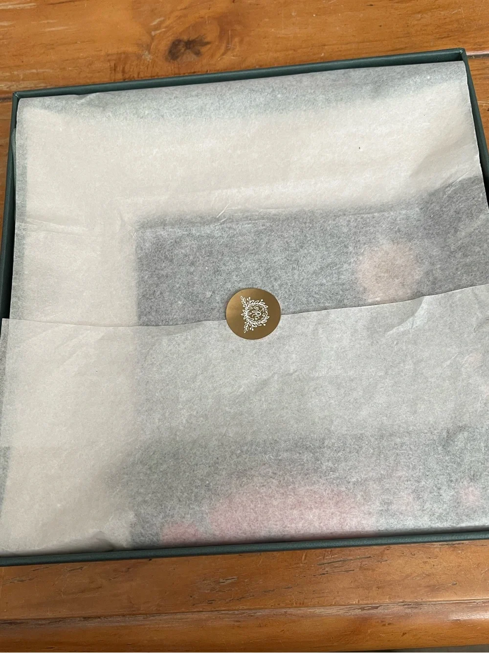 Rifle Paper Co. scarf packaged